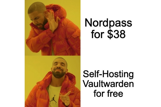Leaving NordPass for Vaultwarden