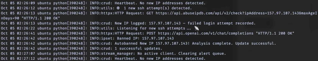 SecDash detects a new IP address